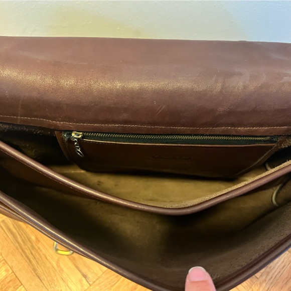 VINTAGE COACH Men’s Briefcase Brown - Picture 4 of 5
